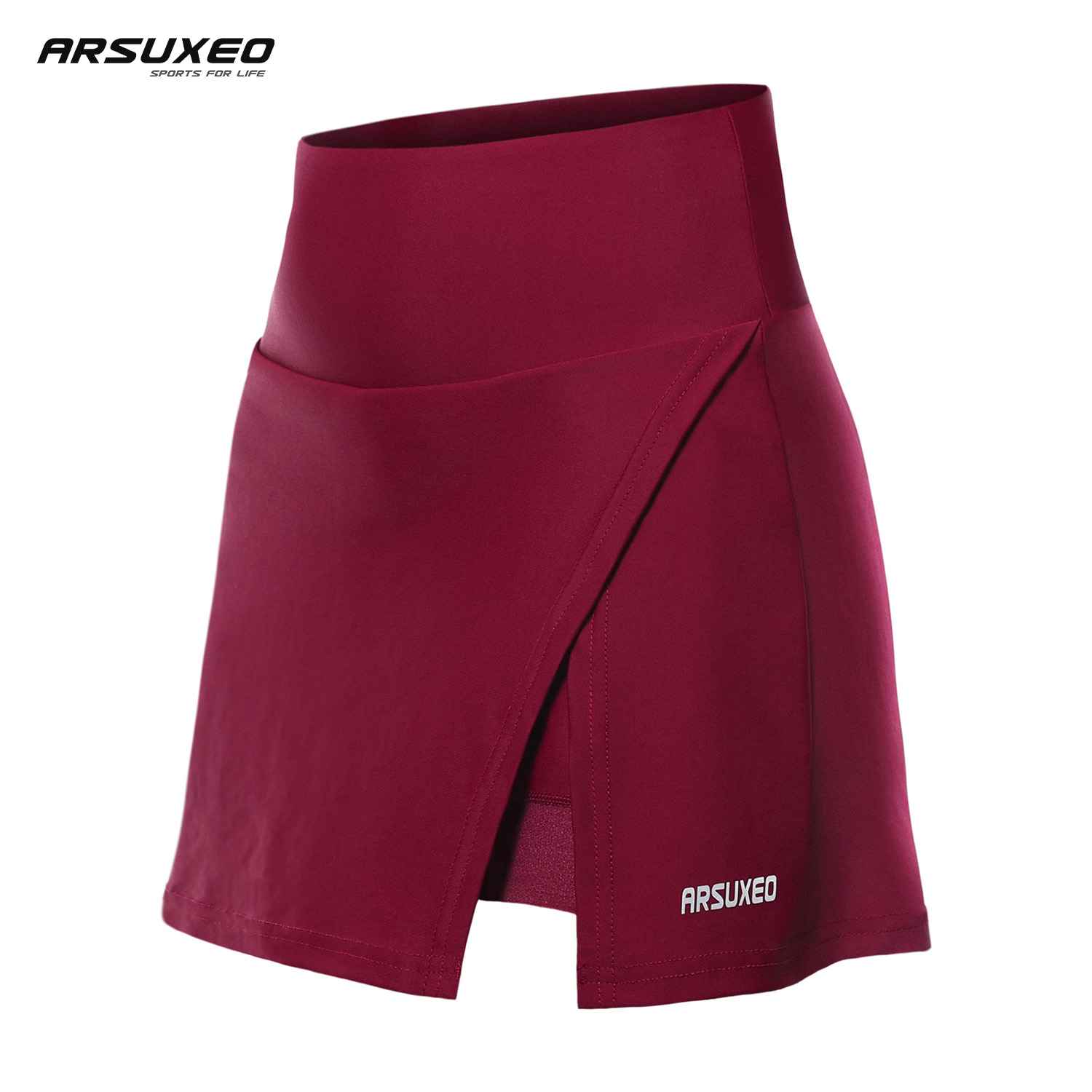 Crossfit G - ARSUXEO celana pendek bersepeda wanita, rok