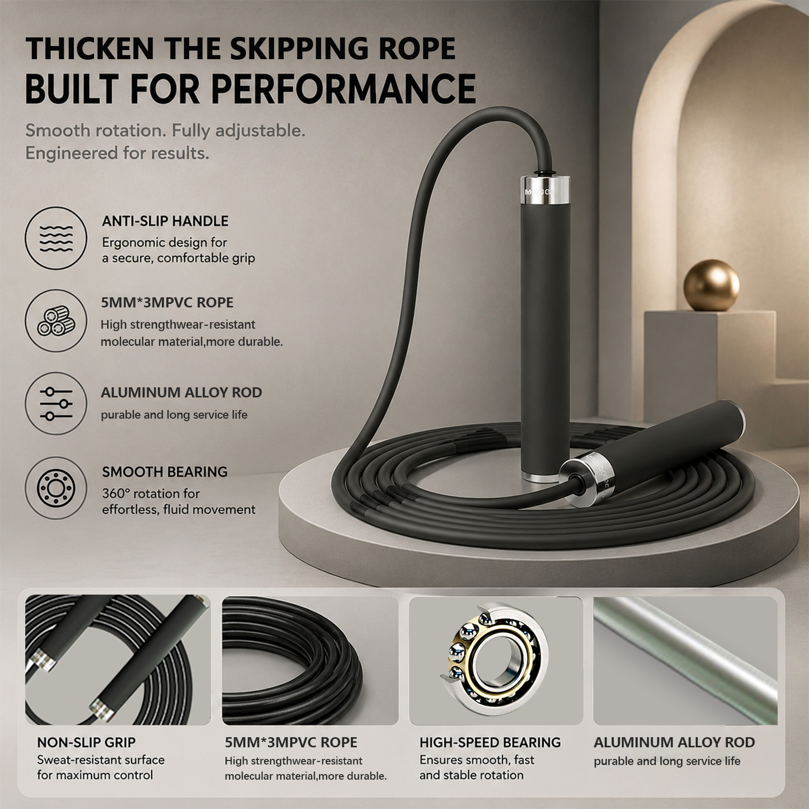 Tali Lompat Tinju Olahraga unt - Skipping Rope Pvc ulasan dan harga