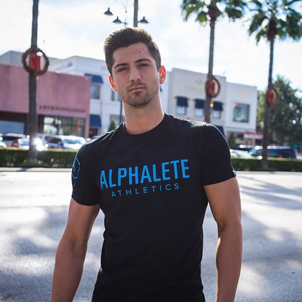 Kaus motif kasual katun pria,  - Crossfit G ulasan dan harga