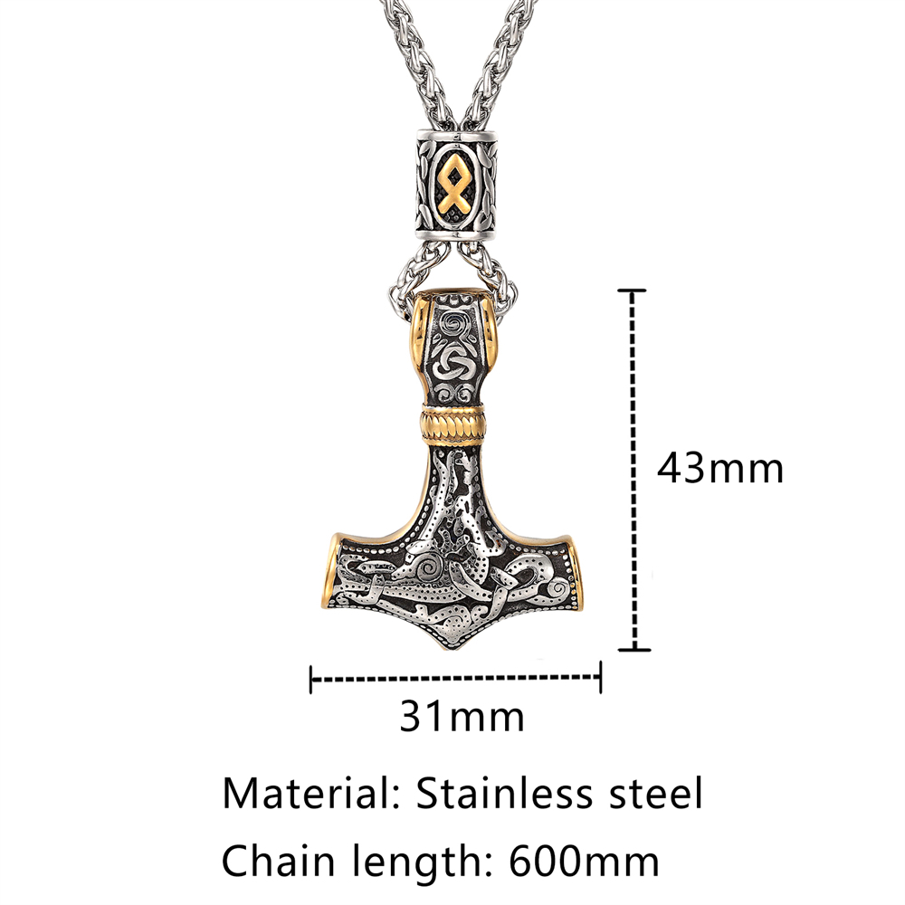 Berlapis emas Norse manik-mani - Battle Rope Anchor ulasan dan harga
