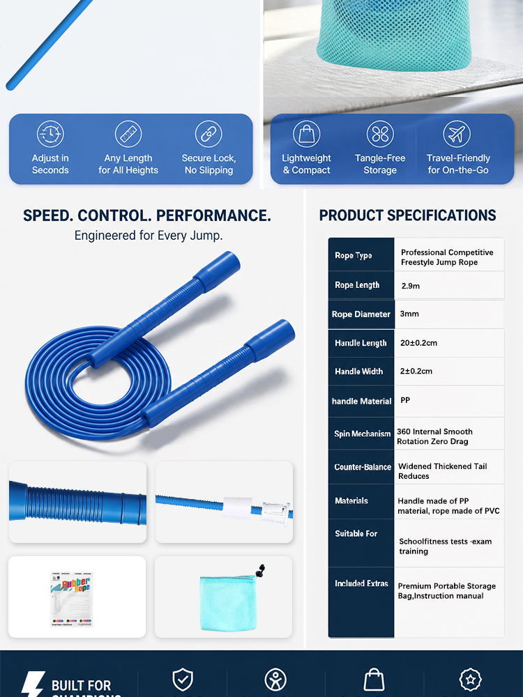 YUEDONG Tali Lompat Kecepatan  - Skipping Rope Pvc ulasan dan harga