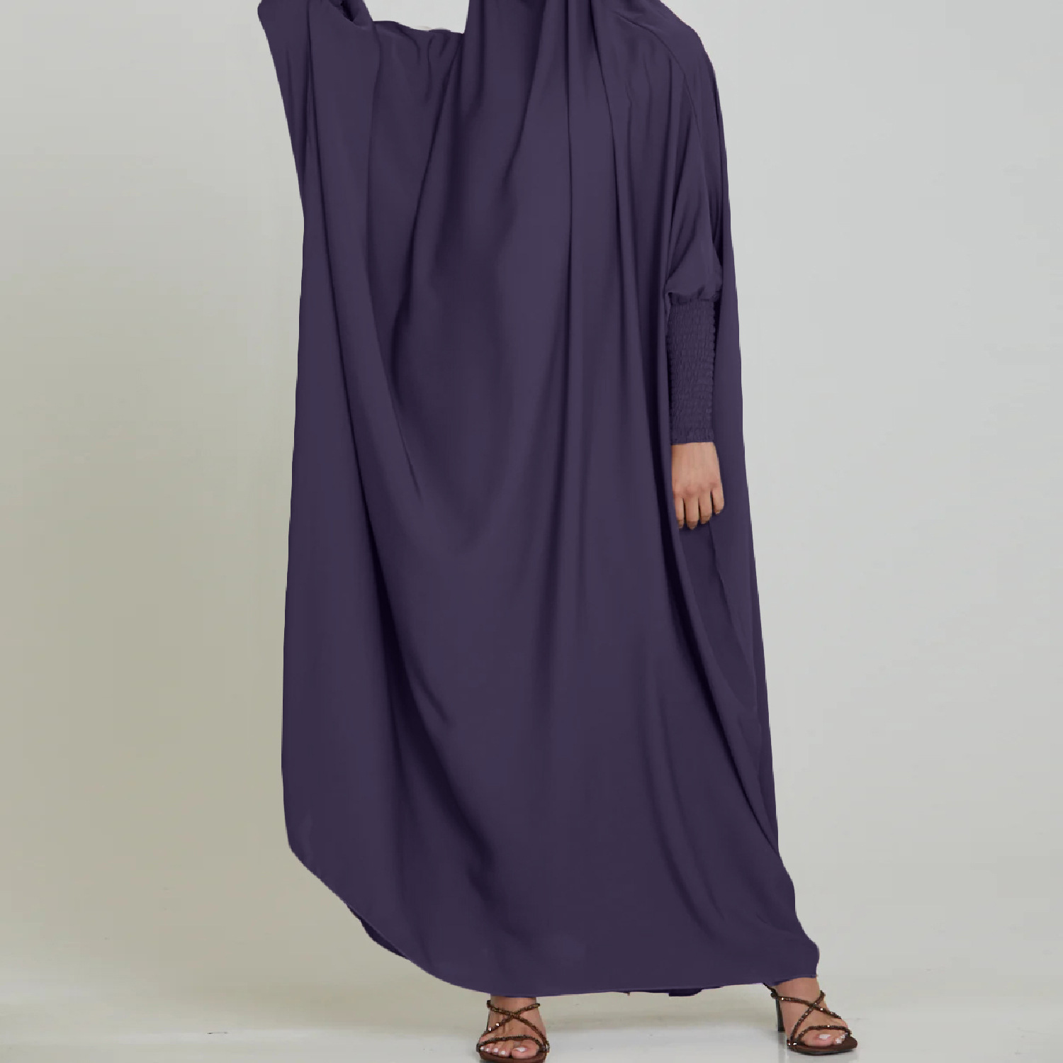 Gaun Jubah Warna Solid Gaun Pa - Crossfit Indonesia ulasan dan harga
