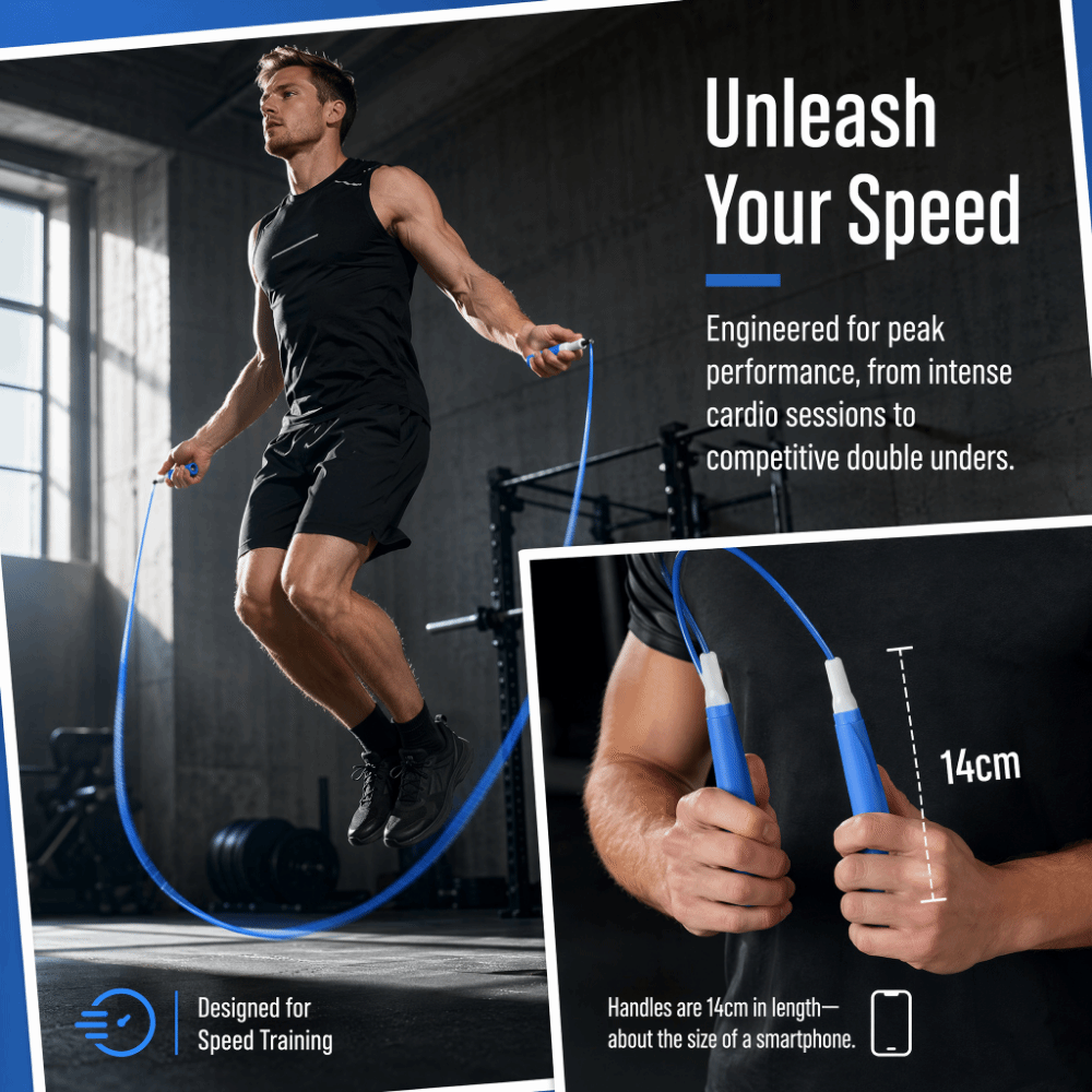 Tali Lompat Kawat Baja Portabe - Skipping Rope Pvc ulasan dan harga