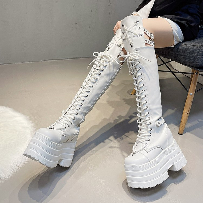 Sepatu Boots Wanita Punk Baru  - Crossfit Youtube ulasan dan harga