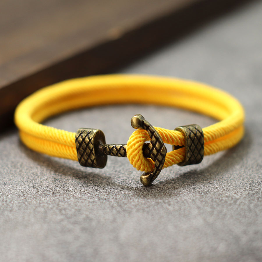 Gelang Pria Hiphop Rock Warna  - Battle Rope Anchor ulasan dan harga